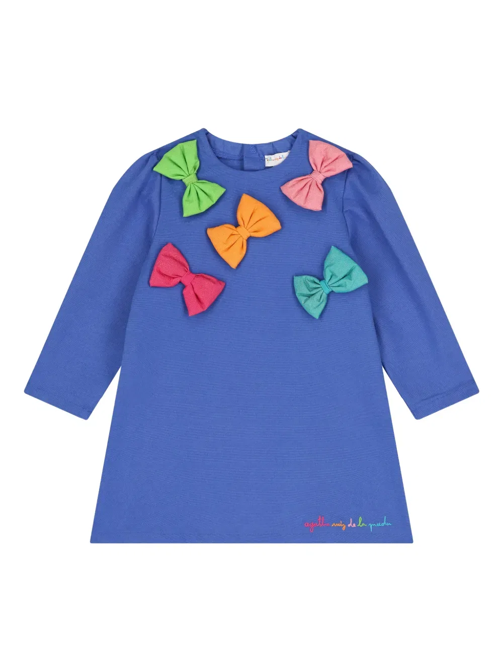 Комплект из платья с бантами и колготок Agatha Ruiz De La Prada, синий — фото 3