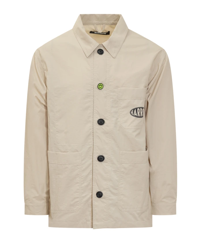 

Бежевая куртка с принтом и логотипом. Barrow, бежевый