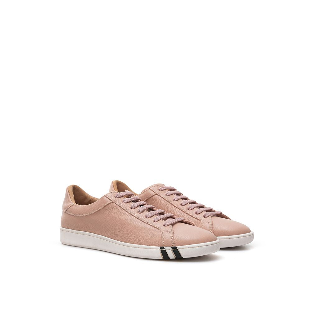 Элегантные кожаные кроссовки Bally для женщин, розовый — фото 4