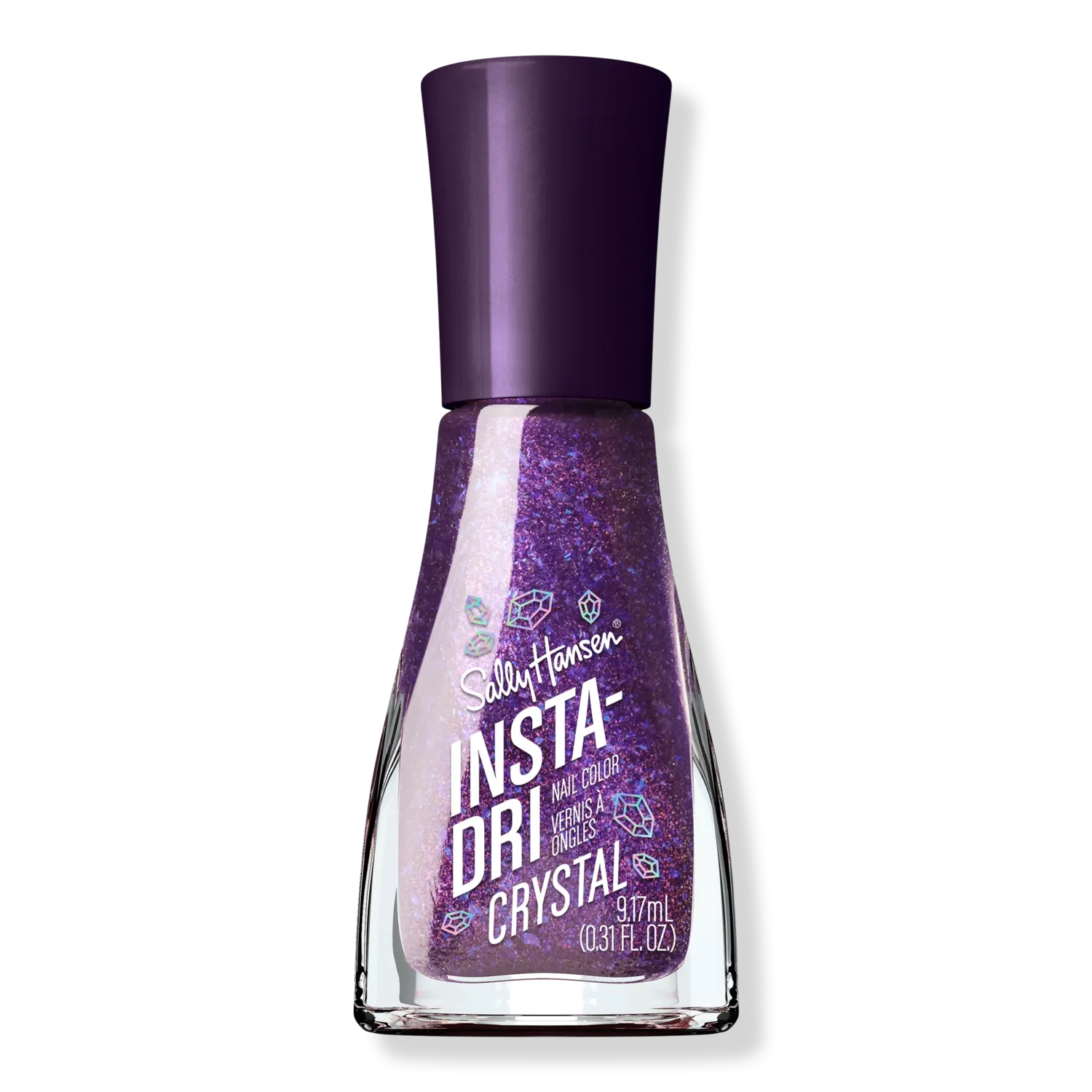

Коллекция лаков для ногтей Insta-Dri Crystal Sally Hansen, Amethyst Allure (shimmery purple)