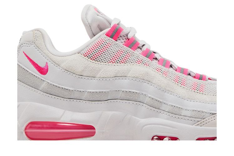 Кроссовки Nike Wmns Air Max 95 OG 'Vast Grey Hyper Pink', кремовый — фото 3
