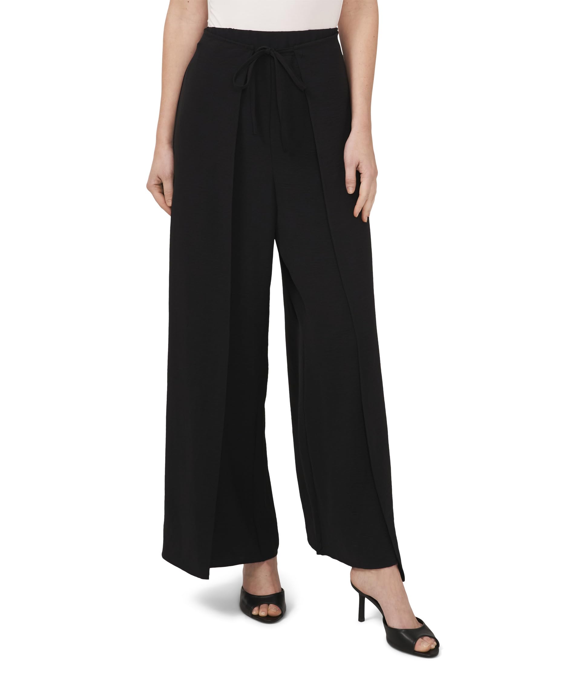 

Брюки CeCe Side Overlap Self Tie Pants, Rich Black