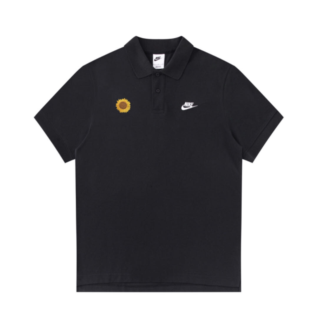 

Рубашка поло унисекс черная Nike, черный