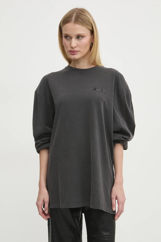 

Хлопковая водолазка Rotate, серый