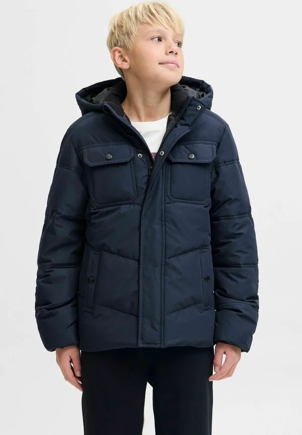 Зимняя куртка-пуховик jjmorgan Jack & Jones Junior, Navy Blazer — фото 2