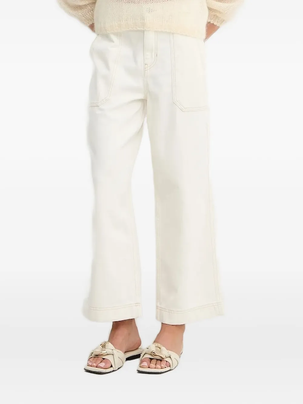 

Джинсы с контрастной строчкой Boss, нейтральный