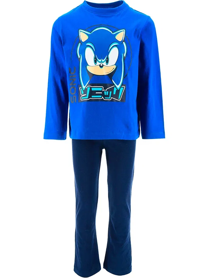 Пижама с графическим принтом Sonic, синий