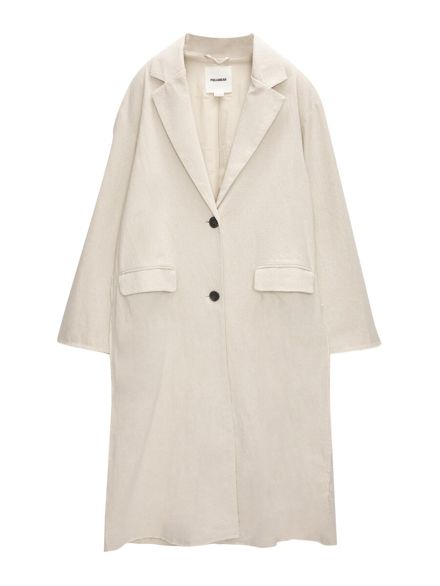 

Межсезонное пальто Pull&Bear, экрю