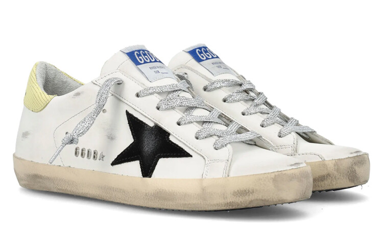 Кроссовки для скейтбординга Super-Star женские, низкие, белые Golden Goose — фото 2