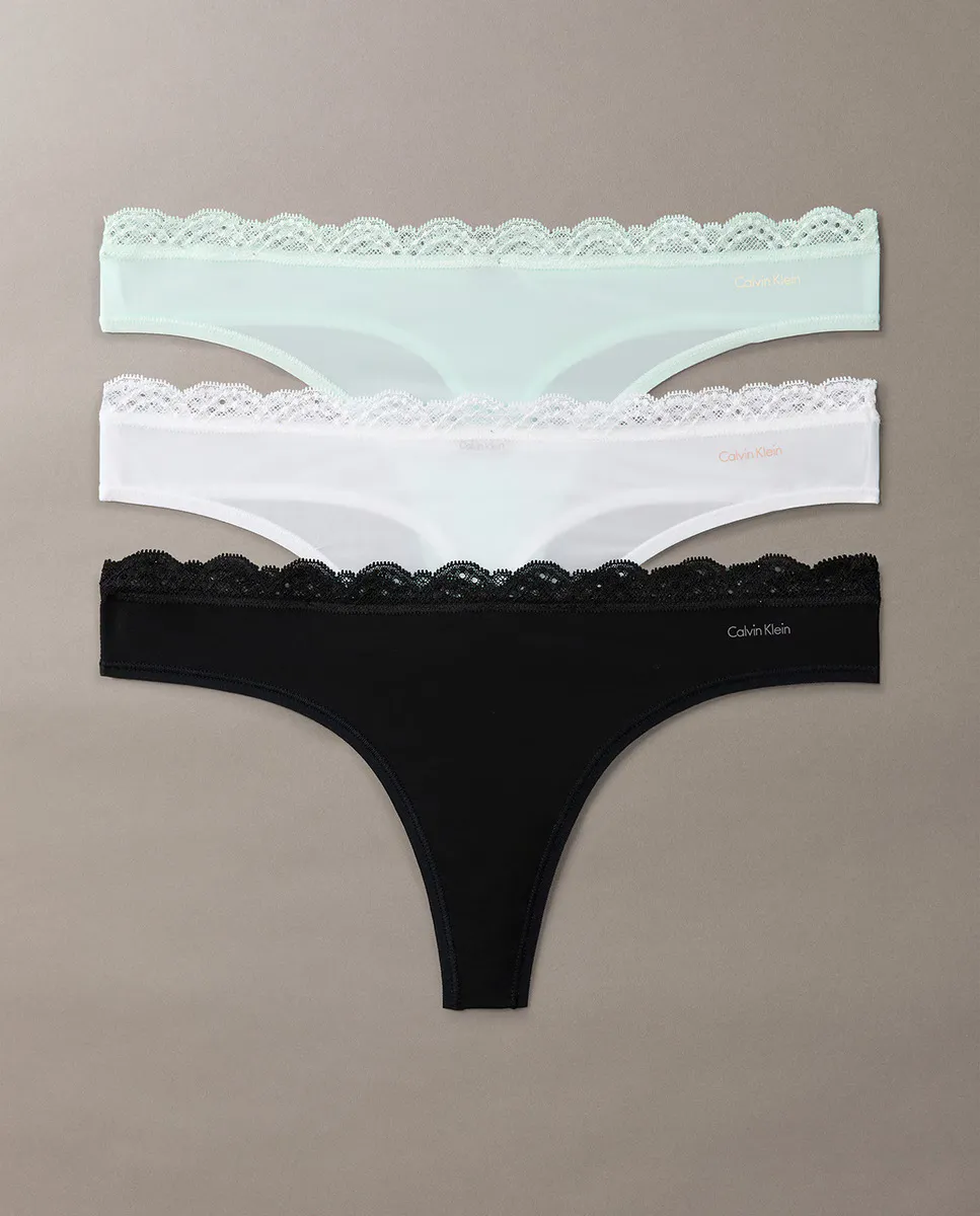 

Набор из 3 стрингов MF STRETCH W LACE Calvin Klein, мультиколор