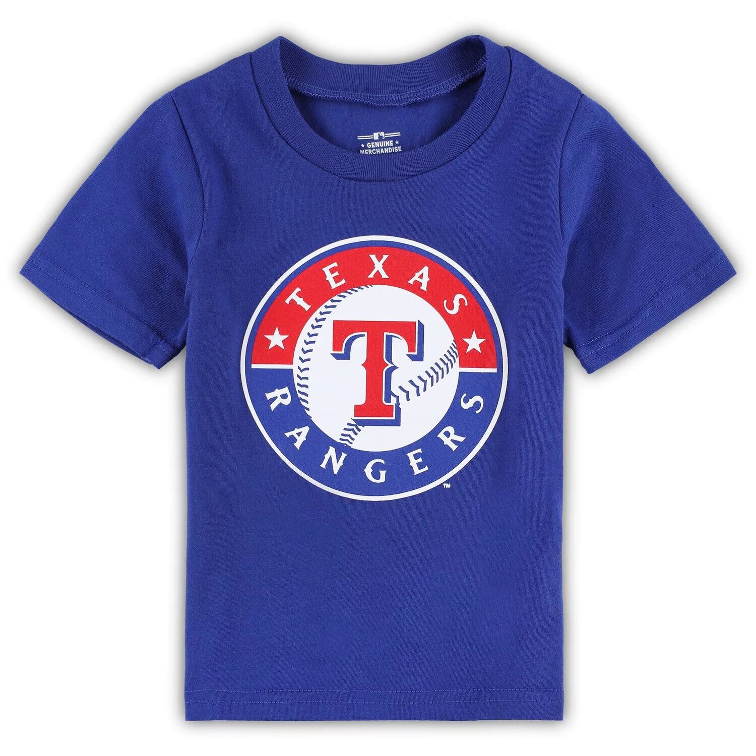 Футболка с основным логотипом команды Royal Texas Rangers для малышей Outerstuff
