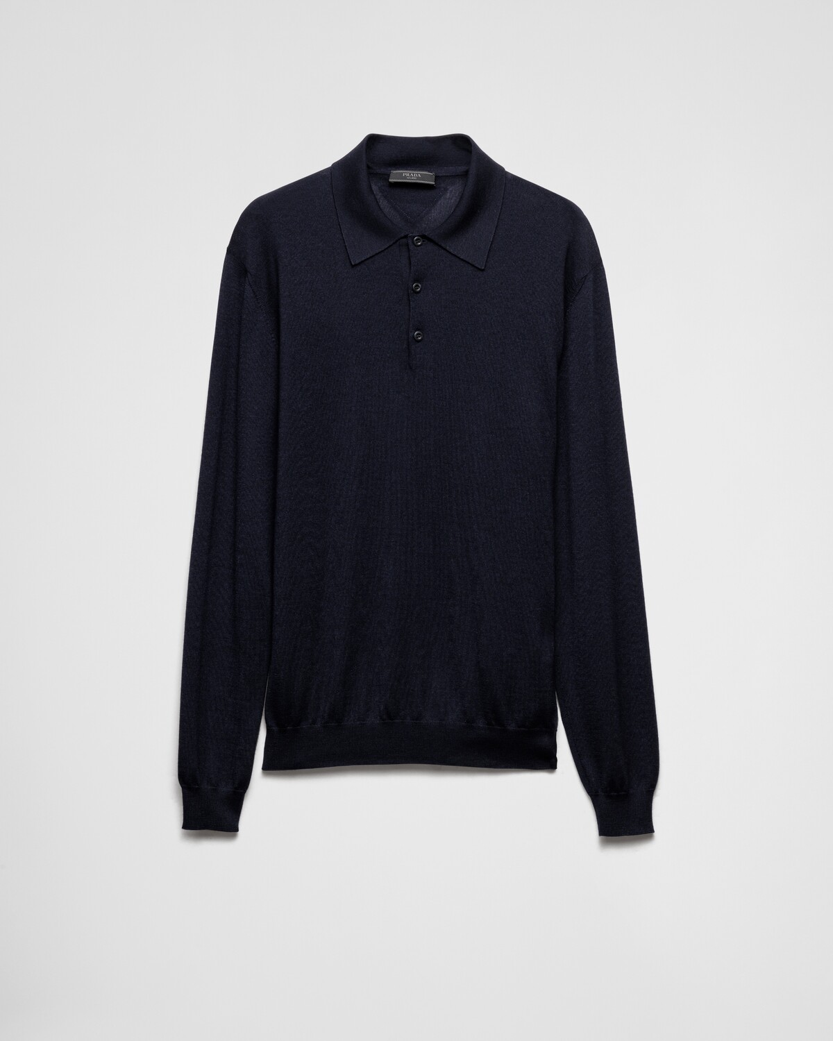

Поло из кашемира и шелка Prada, синий