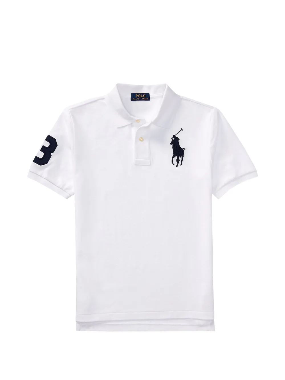 

Поло с логотипом Polo Ralph Lauren Kids, белый