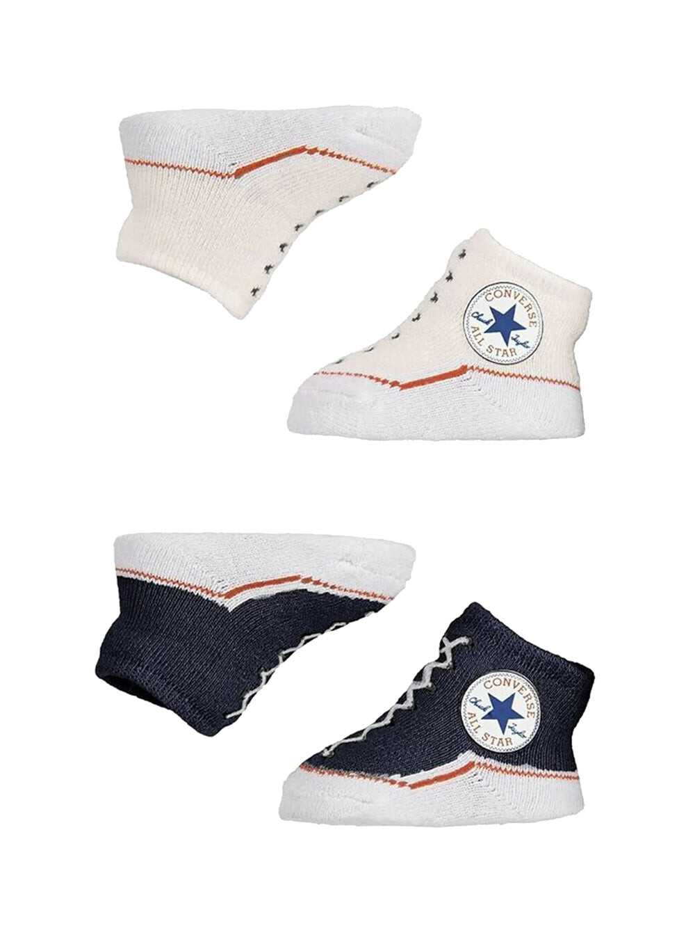 

Детские носки унисекс бежевого/синего цвета Converse