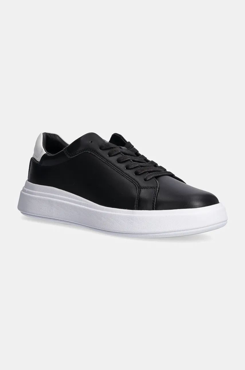 

Кожаные кроссовки Calvin Klein LOW TOP LACE UP LTH, черный