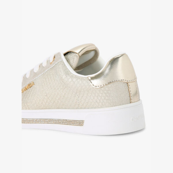 Кроссовки из искусственной кожи с логотипом Diamond Carvela, золотой — фото 4