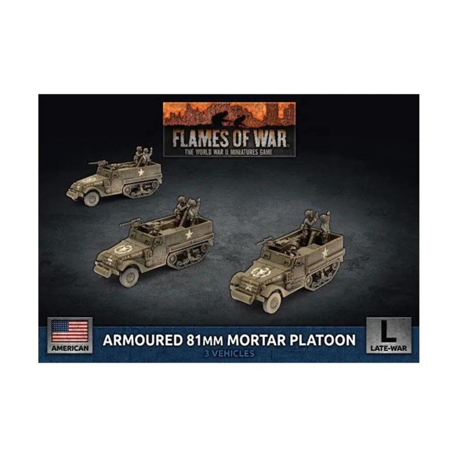 

Взвод бронетанковых 81-мм минометов, Flames of War - WWII - United States - Artillery, AA, AT and AFV's (4th Edition)