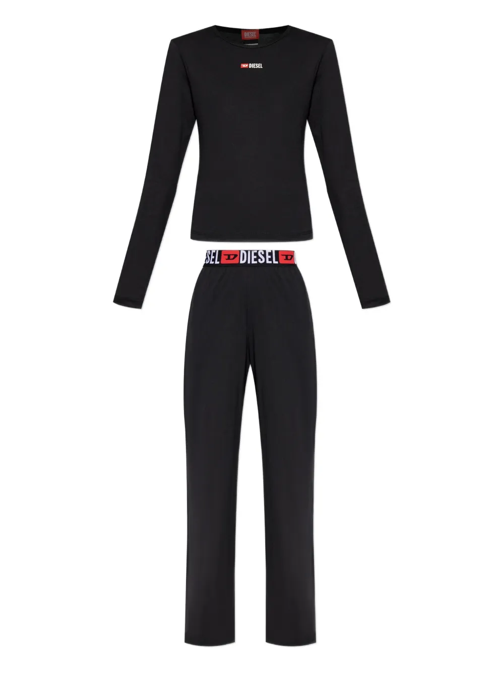 

Пижамный комплект с логотипом и поясом Gilda-D-Core DIESEL, черный