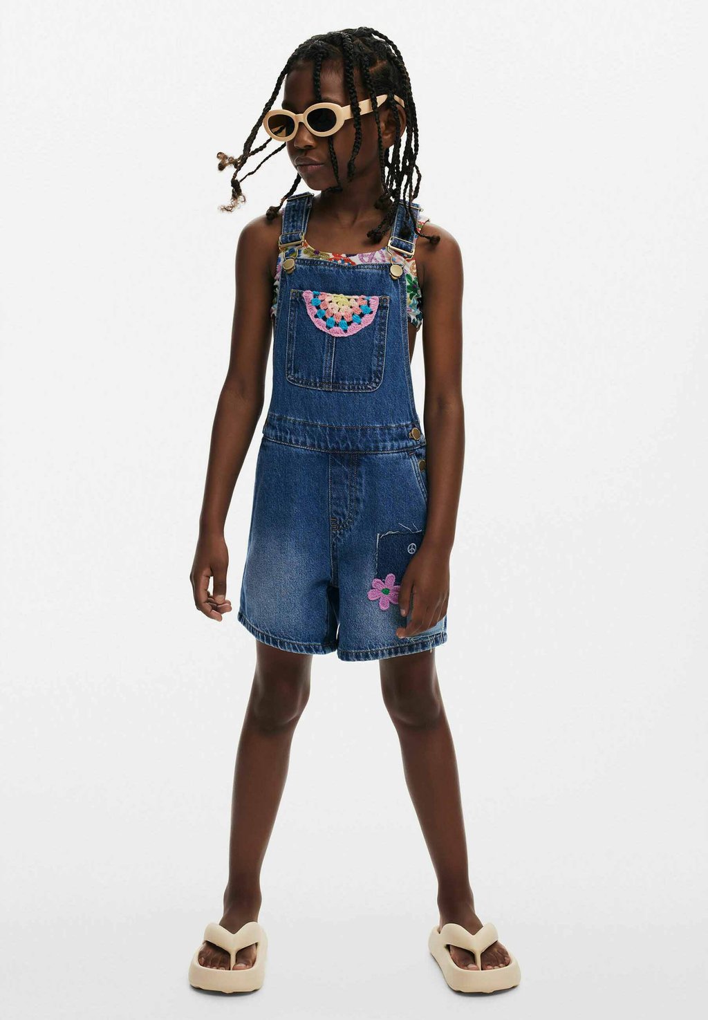 

Комбинезон PATCHWORK OVERALLS Desigual, синий