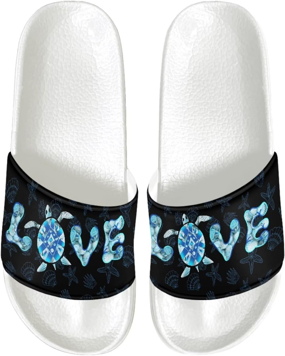 

Мужские сандалии с противоскользящей подошвой, ультракомфортные шлепанцы, легко надеваются, быстро сохнут, для душа, ванны, спа и бассейна, легкие шлепанцы с открытым носком Psesaysky, Love Turtle