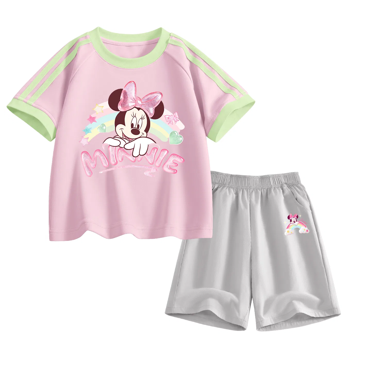 Спортивный костюм для детей Disney Casual Sportswear Crew Neck, розовый и серый