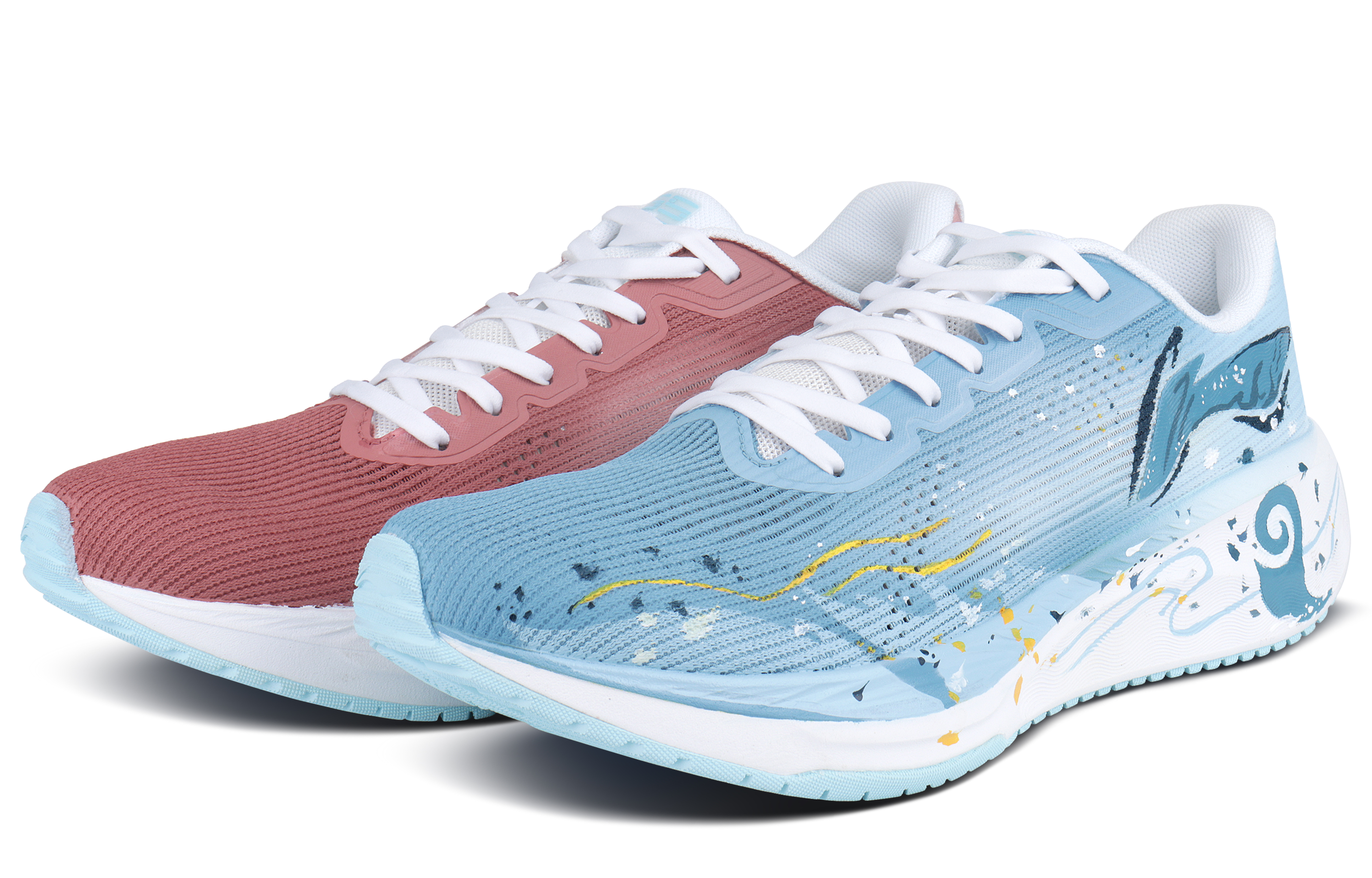 

Кроссовки мужские Wuyue 2.0 с низким верхом LINING, Blue Red Mismatched