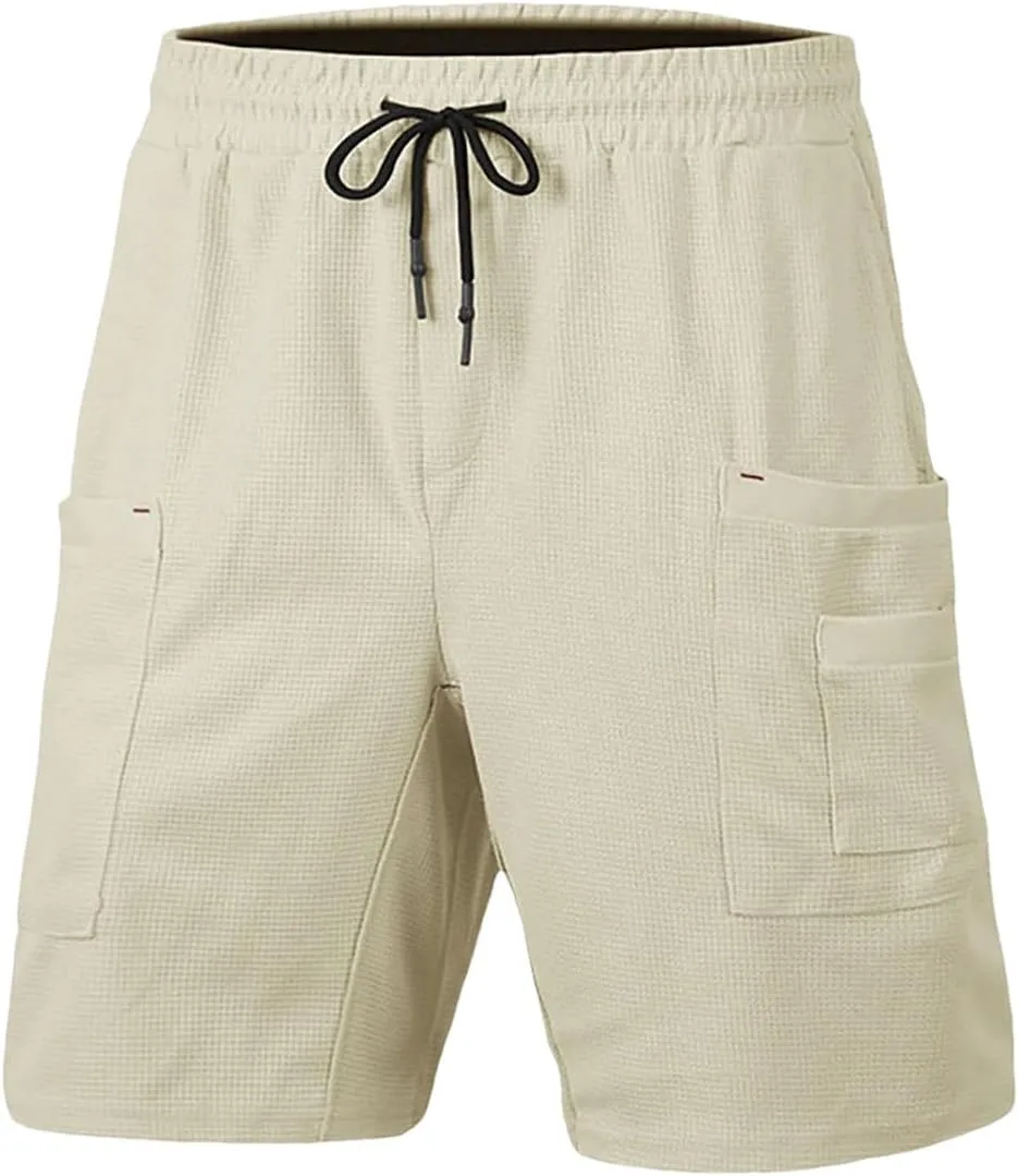 

Мужские спортивные шорты Loose с несколькими карманами и шнурком