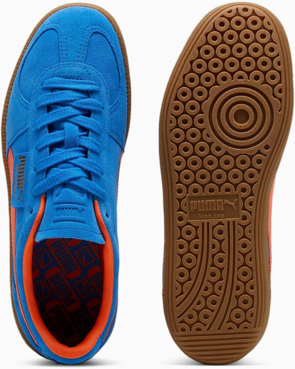 Кроссовки PUMA Palermo, цвет Hyperlink Blue/Flame Flicker/Gum — фото 2