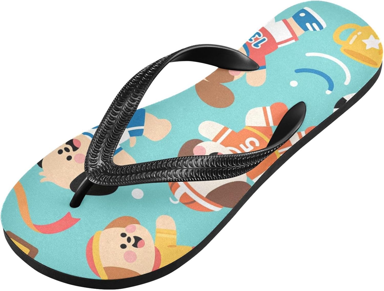 

Женские пляжные летние повседневные шлепанцы с принтом собаки и футбольного чемпиона, синие, быстро сохнущие сандалии, тапочки для мужчин A2301275 Umiriko