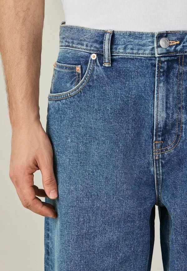 Джинсы свободного кроя Next, relaxed fit jeans, синий деним — фото 2