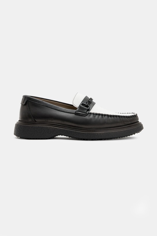 

Кожаные мокасины Gibbs Chain Loafer Allsaints, черный