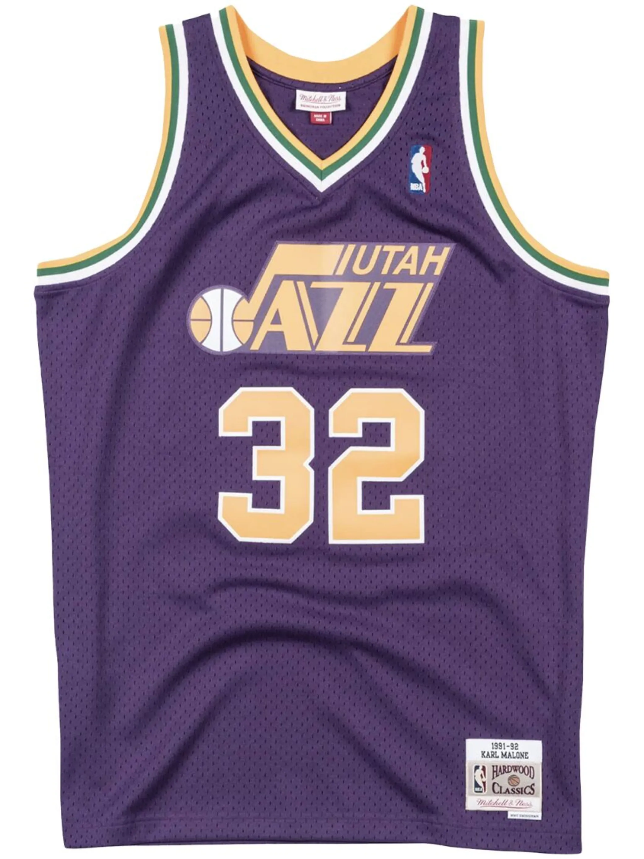 

Топ NBA Utah Jazz 91 Karl Malone Swingman Mitchell & Ness, фиолетовый