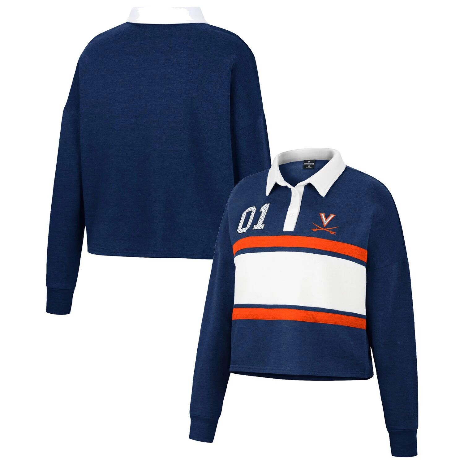 

Темно-синяя женская рубашка по регби Virginia Cavaliers I Love My Job с длинным рукавом Colosseum Colosseum