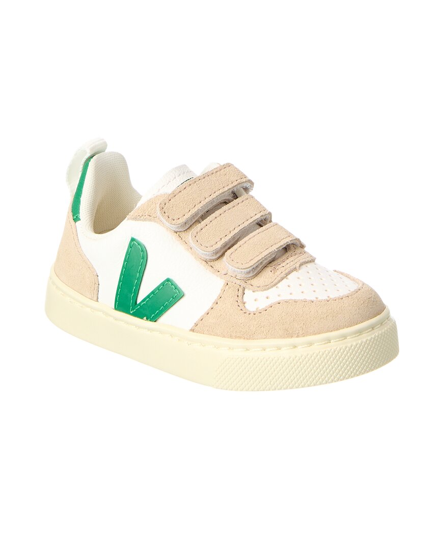 

Кроссовки VEJA Small V-10 из хромированной кожи, зеленый