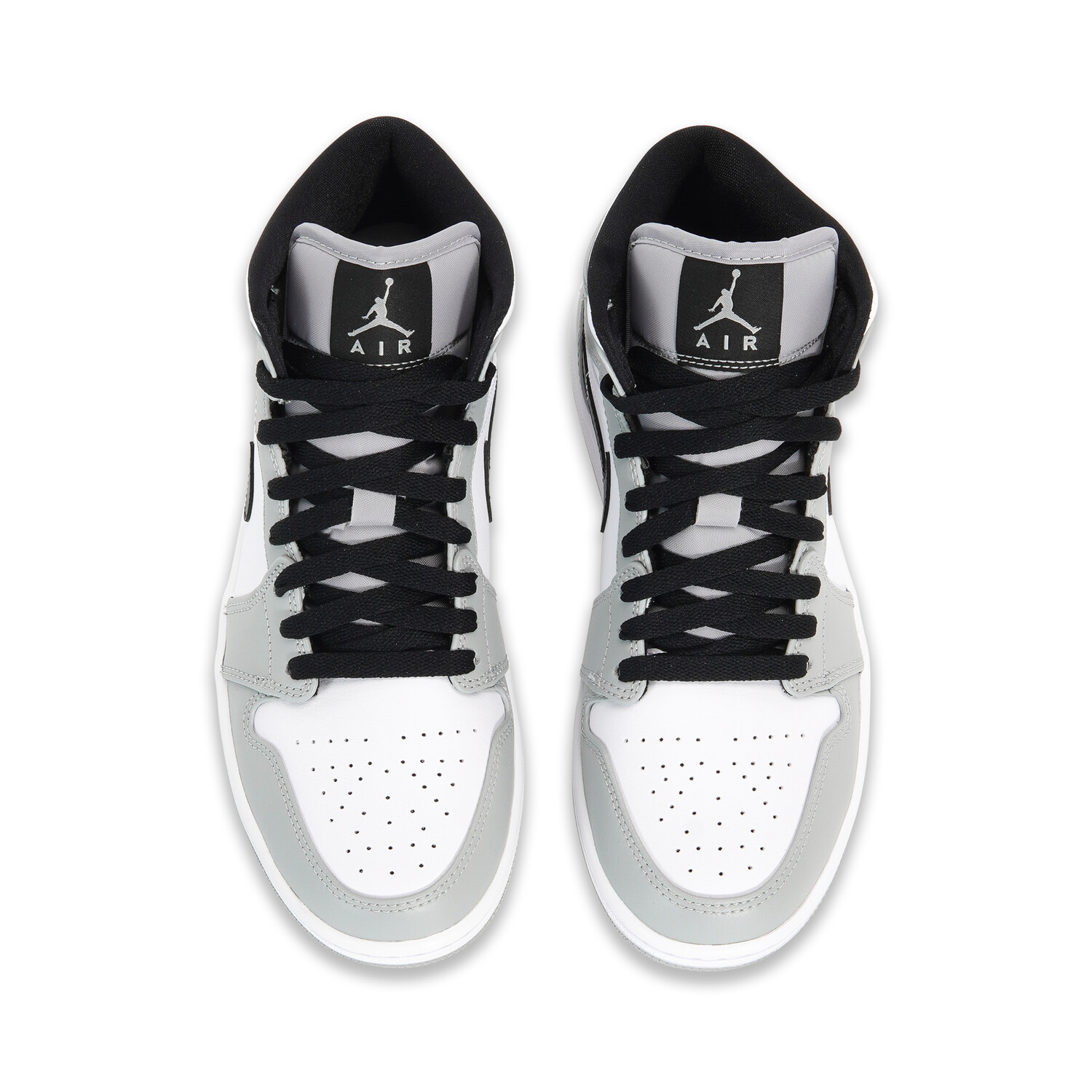 Кроссовки Air Jordan 1 Vintage Basketball Shoes Men Mid-top Gray, белый — фото 4