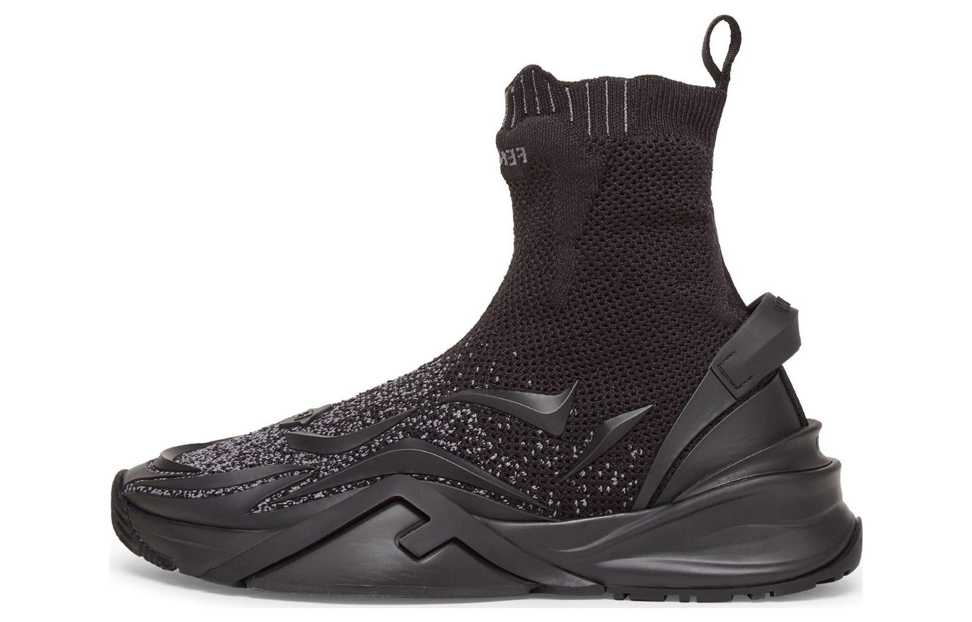 

FENDI Мужские повседневные туфли Flow High Top, черные
