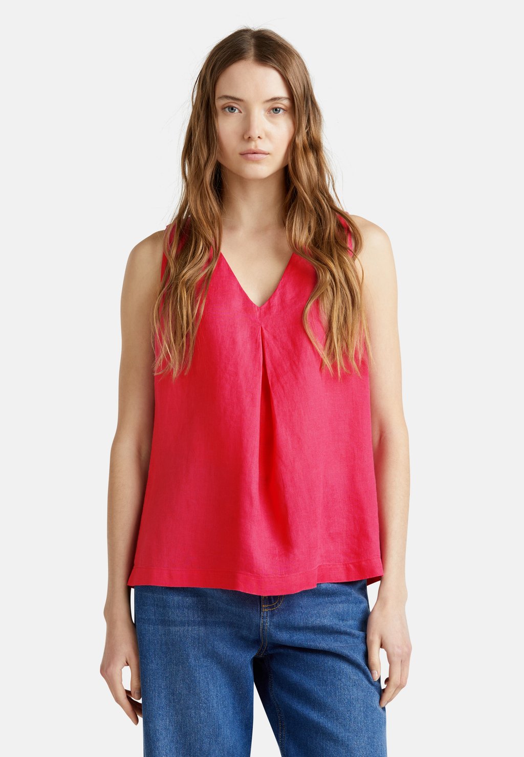 

Топ SLEEVELESS - Blouse United Colors of Benetton, красный