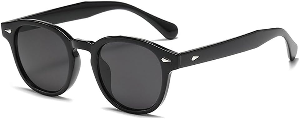 

Модные овальные солнцезащитные очки для женщин в стиле ретро с заклепками, защита от УФ-излучения UV400, трендовые мужские солнцезащитные очки с прозрачными линзами цвета океана, квадратной формы SKFGNX, Black Grey