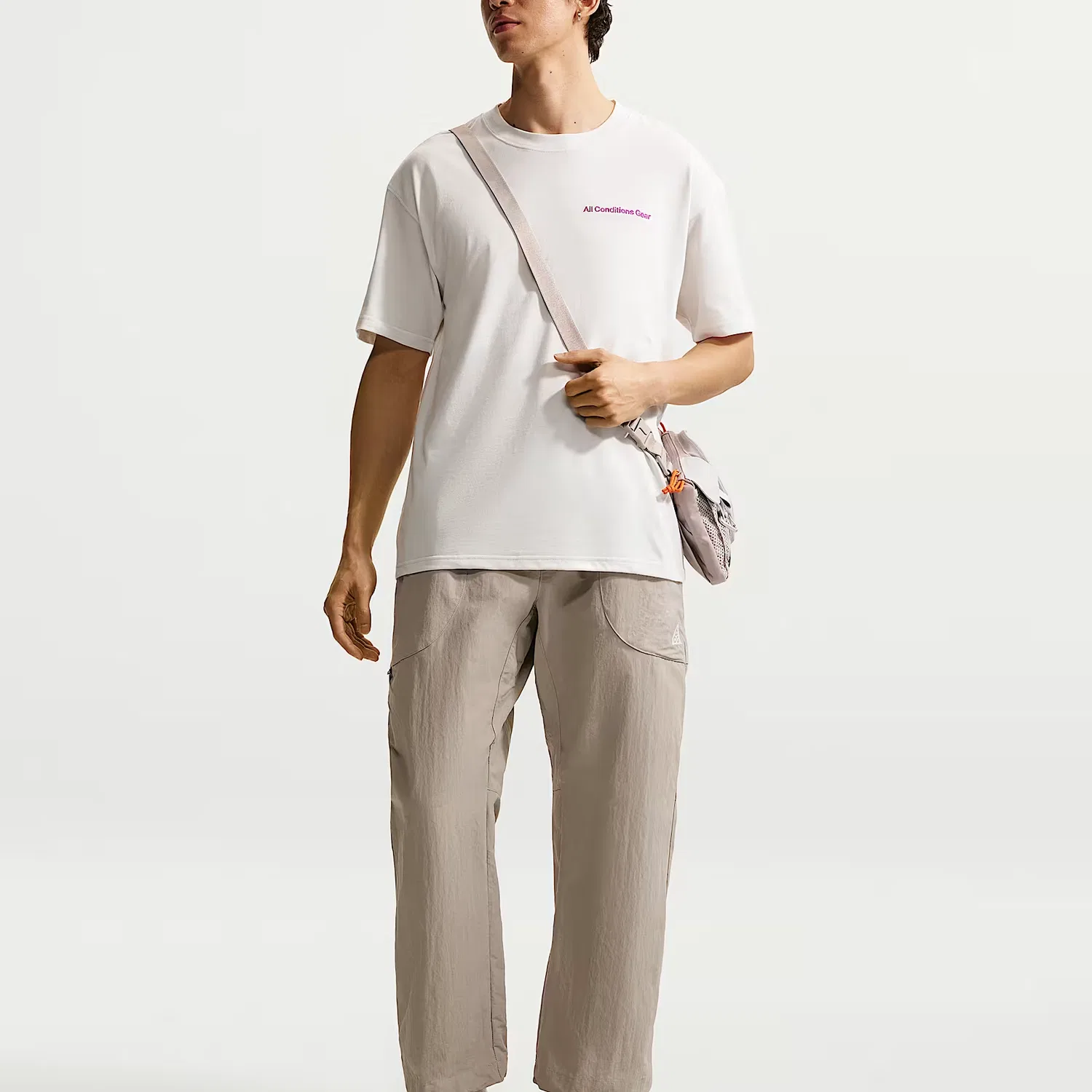 Футболка ACG мужская белая с круглым вырезом Nike, White — фото 3