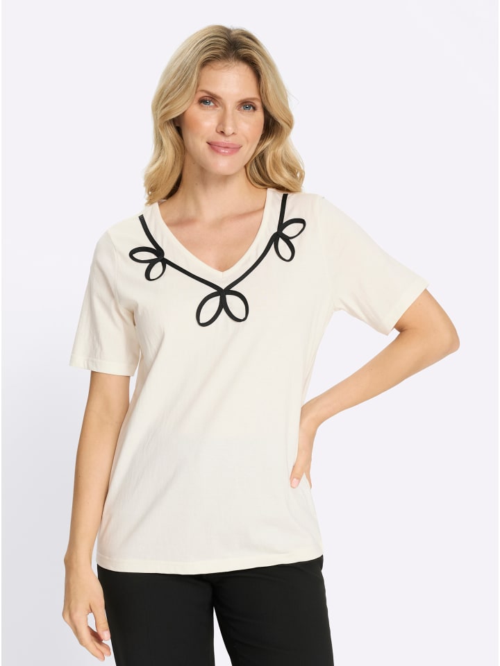 

Рубашка с круглым вырезом цвета шампанского Sieh an!