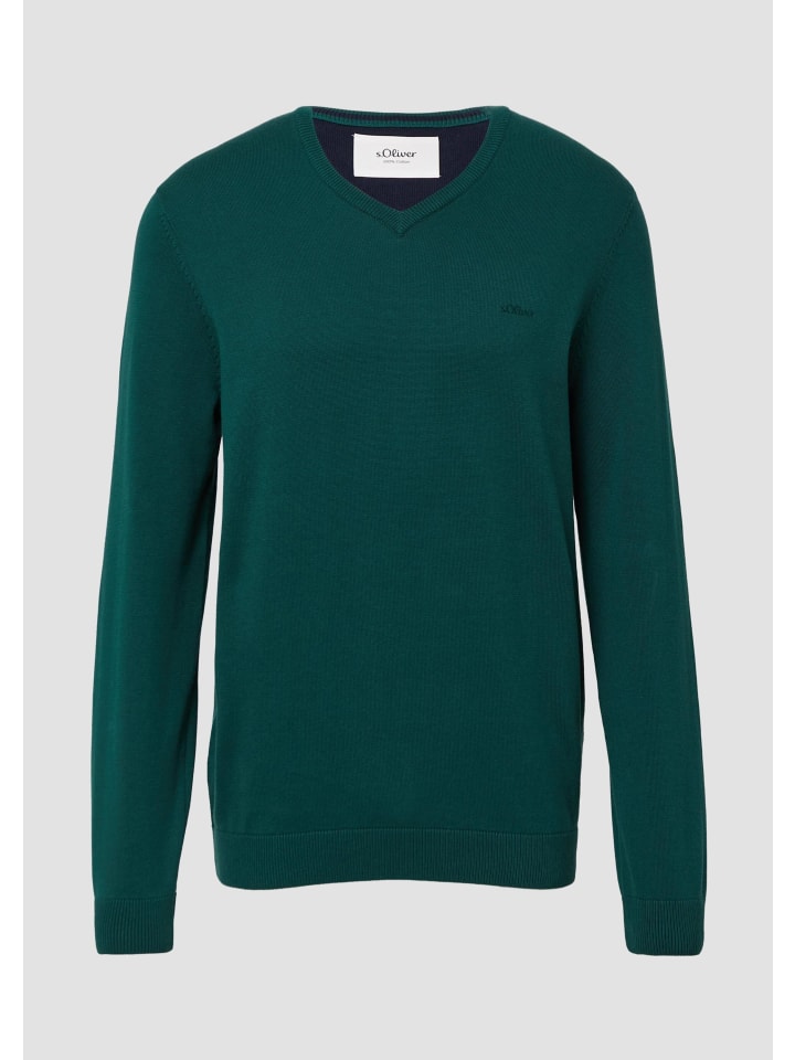 

Вязаный свитер цвета 7953_оливковый s.Oliver