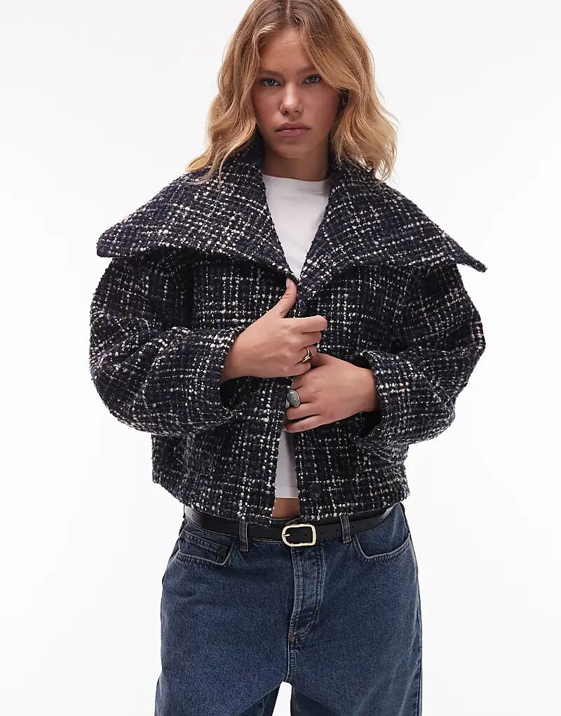 

Жакет & Other Stories с акцентным воротником, цвет «грязно-черный»