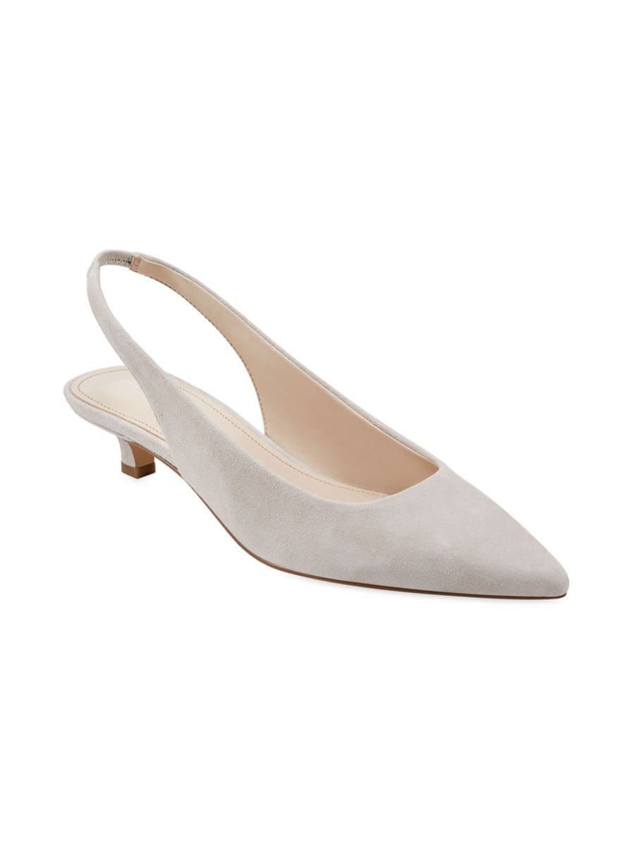 Туфли-лодочки Posey Leather Slingback Marc Fisher LTD, светло-синий — фото 2