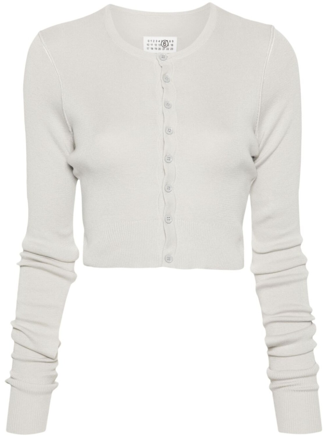 

MM6 Maison Margiela укороченный кардиган, серый