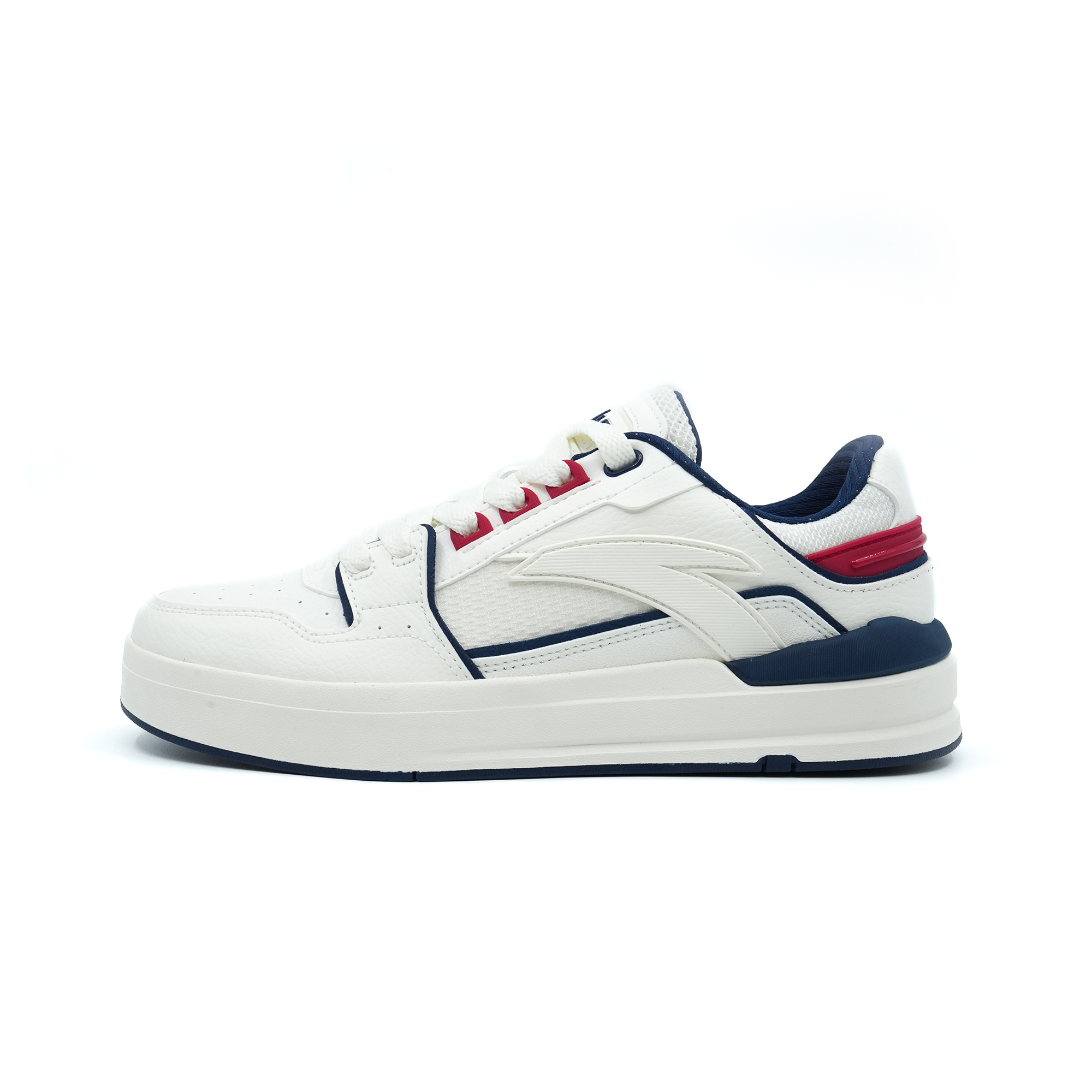 

Кроссовки ANTA Street Naughty Skateboarding Shoes Men Low-top Ivory White/blue/red, белый