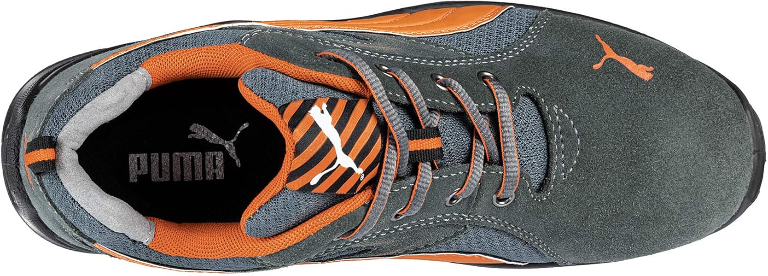 Защитные рабочие ботинки PUMA Safety Omni Low S1P SRC с металлическим носком, дышащие, нескользящие, с защитой от проникновения (мужские), оранжевый — фото 4