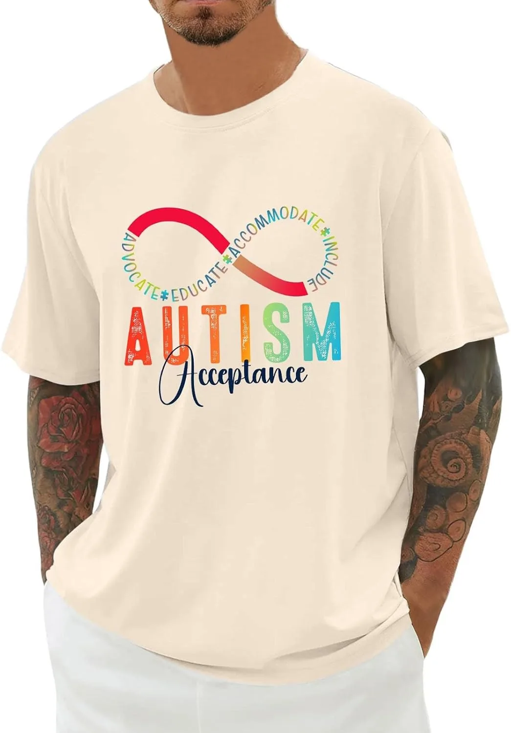 Футболка с рисунком Autism Awareness, Unisex, короткий рукав