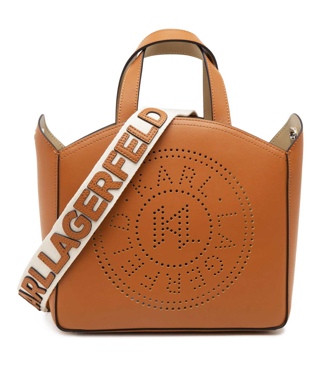 

Сумка через плечо Karl Lagerfeld K/CIRCLE Perforated, коричневый