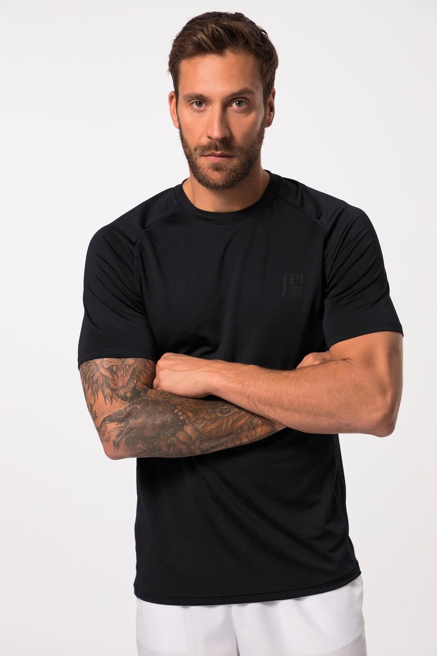 

JAY-PI Футболка мужская теннисная с коротким рукавом и боковыми принтами, быстросохнущая