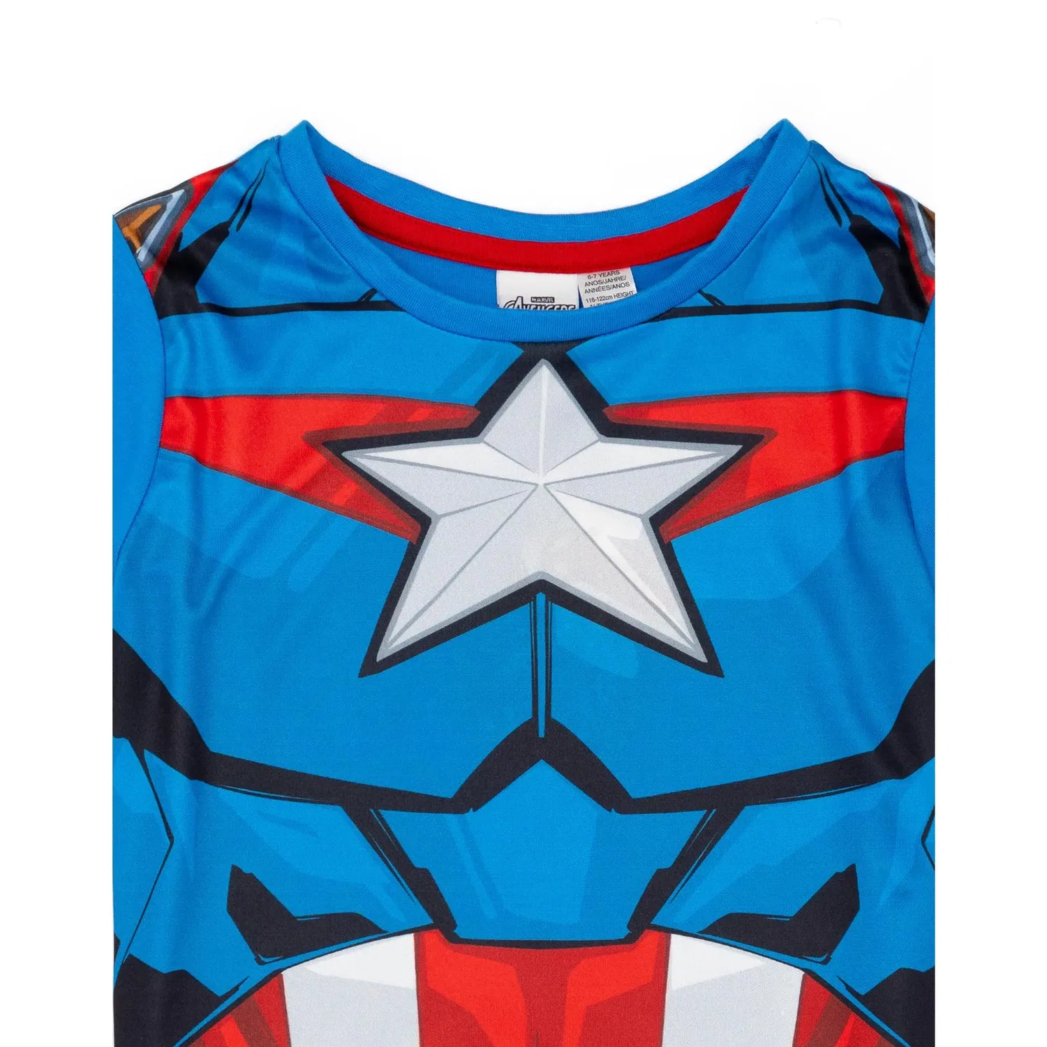Пижама для мальчиков Marvel Captain America, Disney, синий — фото 3